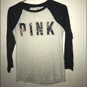 VS PINK baseball tee